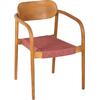 ΠΟΛΥΘΡΟΝΑ OSLO HM9636.06 ΞΥΛΟ TEAK ΦΥΣΙΚΟ & ΡΟΖ ΣΧΟΙΝΙ 55x54x80Yεκ.
