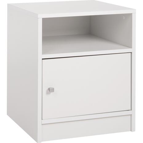 ΚΟΜΟΔΙΝΟ ΜΕΛΑΜΙΝΗΣ MALORY HM2205.05 ΛΕΥΚO 40x40x50Yεκ. (Λευκό)