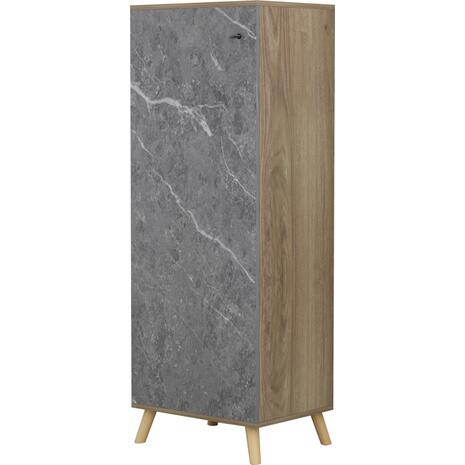 ΠΑΠΟΥΤΣΟΘΗΚΗ-ΝΤΟΥΛΑΠΙ ALVARO HM8954.12 ΜΕΛΑΜΙΝΗ SONAMA-STONE TEXTURE 50Χ38Χ135Yεκ.