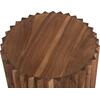 ΒΟΗΘΗΤΙΚΟ ΤΡΑΠΕΖΙ ΣΤΡΟΓΓΥΛΟ SEDGE HM9696 ΜΑΣΙΦ ΑΚΑΚΙΑ-ΦΥΣΙΚΟ ΧΡΩΜΑ Φ40x50Υεκ.