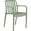 MODA Πολυθρόνα Στοιβαζόμενη PP - UV Protection Απόχρωση Πράσινο (Ε3800,40)