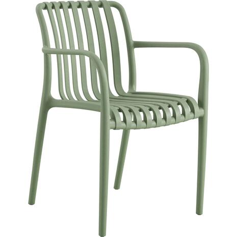 MODA Πολυθρόνα Στοιβαζόμενη PP - UV Protection Απόχρωση Πράσινο (Ε3800,40)