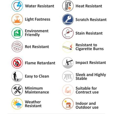 HPL (High Pressure Laminated) Επιφάνεια Τραπεζιού Απόχρωση Natural Wood, UV (σετ 2 τεμαχίων) (Ε108,441)