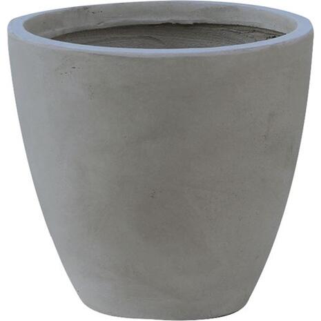 FLOWER POT-3 Cement Grey Φ44x37cm (Ε6302,B)