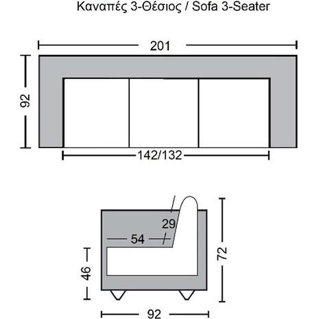 CHESTERFIELD 689 Kαναπές 3Θέσιος Σαλονιού - Καθιστικού, Δέρμα, Απόχρωση Antique Green (Ε9574,33)