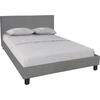 WILTON Κρεβάτι Διπλό για Στρώμα 140x190cm, Ύφασμα Γκρι (Ε8031,F2)