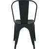 RELIX Καρέκλα, Μέταλλο Βαφή Μαύρο Extra Matte (Ε5191,1ΜW)