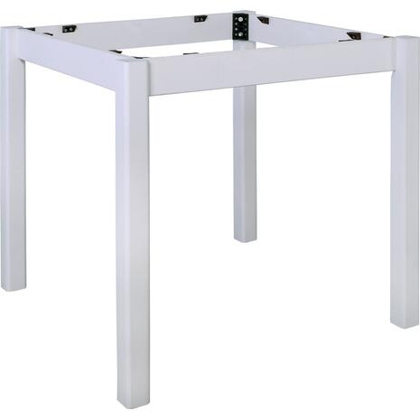 ΚΑΦΕΝΕΙΟΥ Βάση Τραπεζιού Οξιά Λυόμενη για Επιφάνεια 60x60cm, Βαφή Εμποτισμού Λάκα Άσπρο (Ρ415,Ε8)