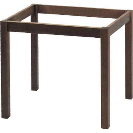 ΚΑΦΕΝΕΙΟΥ Βάση Τραπεζιού Οξιά Λυόμενο για Επιφάνεια 60x60cm, Βαφή Εμποτισμού Καρυδί (Ρ415,Ε2)