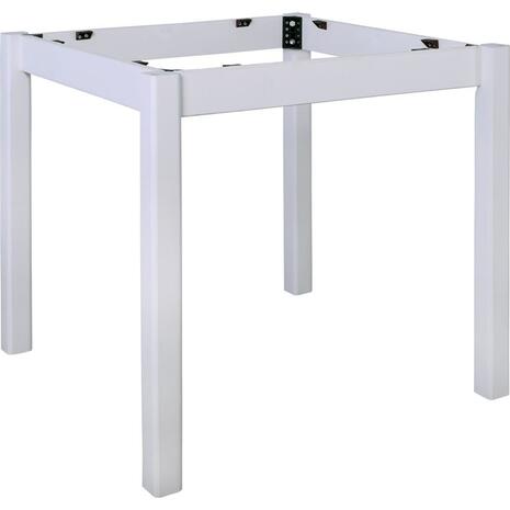 ΚΑΦΕΝΕΙΟΥ Βάση Τραπεζιού Οξιά Λυόμενη για Επιφάνεια 60x60cm, Βαφή Εμποτισμού Λάκα Άσπρο (Ρ415,Ε8)