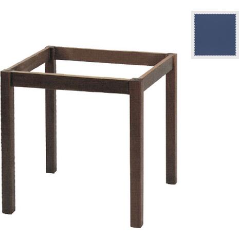 ΚΑΦΕΝΕΙΟΥ Βάση Τραπεζιού Οξιά Λυόμενη για Επιφάνεια 60x60cm, Βαφή Εμποτισμού Ανιλίνη Μπλε (Ρ415,Ε3)