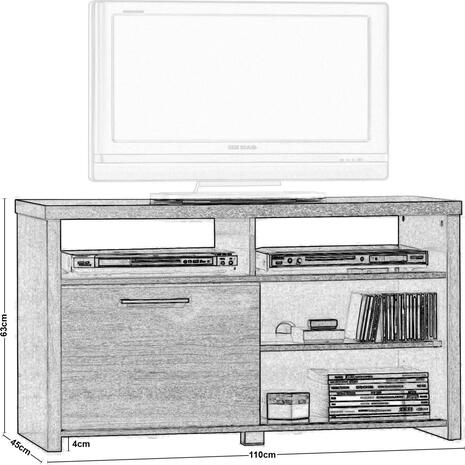 ANALOG Έπιπλο TV Απόχρωση Sonoma Oak (Ε7384,2)