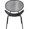 OLIVER Καρέκλα K/D Κήπου Βεράντας, Μέταλλο Βαφή Μαύρο (Ε528,1)
