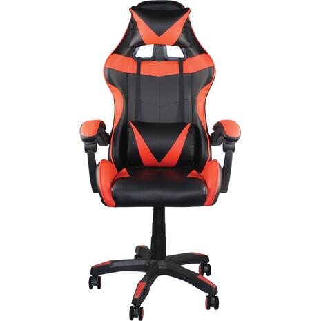 BF7850 Gaming Πολυθρόνα Γραφείου Διευθυντή Pu Μαύρο-Κόκκινο (ΕΟ582,1) (Κόκκινο)