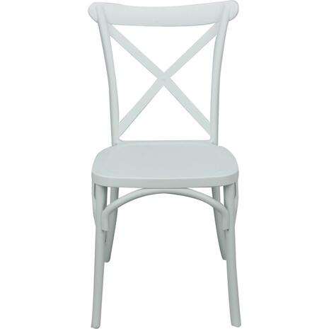 DESTINY Καρέκλα Πολυπροπυλένιο (PP), Απόχρωση Άσπρο, Στοιβαζόμενη (Ε377,1) (Λευκό)
