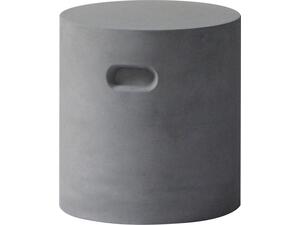 CONCRETE Cylinder Σκαμπό Κήπου - Βεράντας, Cement Grey (Ε6204)