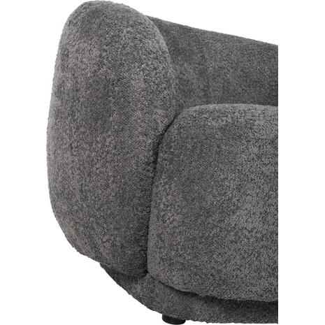 ΠΟΛΥΘΡΟΝΑ KARPEN HM9600.01 ΓΚΡΙ ΜΠΟΥΚΛΕ ΥΦΑΣΜΑ  93x87x78Υ εκ. (Γκρι)