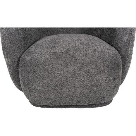 ΠΟΛΥΘΡΟΝΑ KARPEN HM9600.01 ΓΚΡΙ ΜΠΟΥΚΛΕ ΥΦΑΣΜΑ  93x87x78Υ εκ. (Γκρι)