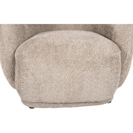 ΠΟΛΥΘΡΟΝΑ KARPEN HM9600.08 ΜΠΕΖ ΜΠΟΥΚΛΕ ΥΦΑΣΜΑ 93x87x78Υ εκ. (Μπεζ)