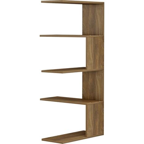 ΕΠΙΤΟΙΧΙΑ ΡΑΦΙΕΡΑ RORY HM8931.12 ΜΕΛΑΜΙΝΗ ΣΕ ΣΚΟΥΡΟ ΦΥΣΙΚΟ 22x51,5x109Υ εκ.