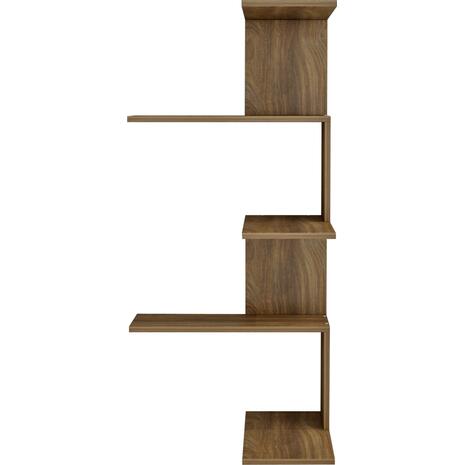 ΕΠΙΤΟΙΧΙΑ ΡΑΦΙΕΡΑ RORY HM8931.12 ΜΕΛΑΜΙΝΗ ΣΕ ΣΚΟΥΡΟ ΦΥΣΙΚΟ 22x51,5x109Υ εκ.