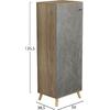 ΠΑΠΟΥΤΣΟΘΗΚΗ-ΝΤΟΥΛΑΠΙ ALVARO HM8954.14 ΜΕΛΑΜΙΝΗ SONAMA-STONE TEXTURE 50Χ38Χ135Yεκ.