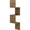 ΕΠΙΤΟΙΧΙΑ ΓΩΝΙΑΚΗ ΡΑΦΙΕΡΑ ILLUSION HM8935.11 ΜΕΛΑΜΙΝΗ ΣΕ ΣΚΟΥΡΟ ΦΥΣΙΚΟ 25x25x105,4Υεκ.