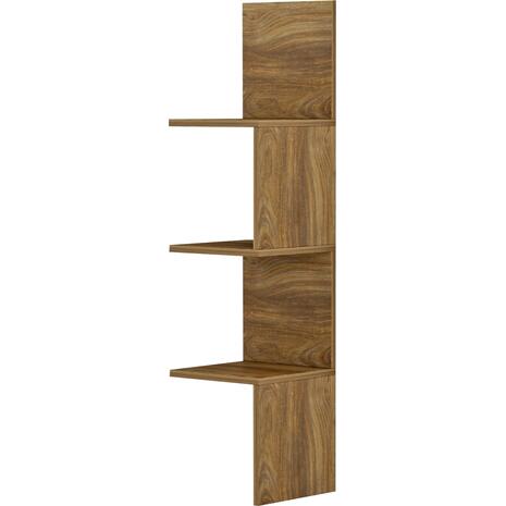 ΕΠΙΤΟΙΧΙΑ ΓΩΝΙΑΚΗ ΡΑΦΙΕΡΑ ILLUSION HM8935.11 ΜΕΛΑΜΙΝΗ ΣΕ ΣΚΟΥΡΟ ΦΥΣΙΚΟ 25x25x105,4Υεκ.
