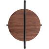 ΒΟΗΘΗΤΙΚΟ ΤΡΑΠΕΖΙ SYLO HM9618.02 MDF ΣΕ ΚΑΡΥΔΙ-ΜΑΥΡΟ ΜΕΤΑΛΛΟ Φ44x66Υεκ.