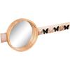 ΚΑΘΡΕΠΤΗΣ ΤΟΙΧΟΥ ΣΤΡΟΓΓΥΛΟΣ SCUTTLE HM4222 FIR WOOD&MDF-BLACK METAL 80x6,5x30,5Υεκ.