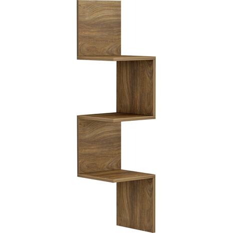 ΕΠΙΤΟΙΧΙΑ ΓΩΝΙΑΚΗ ΡΑΦΙΕΡΑ ILLUSION HM8935.11 ΜΕΛΑΜΙΝΗ ΣΕ ΣΚΟΥΡΟ ΦΥΣΙΚΟ 25x25x105,4Υεκ.