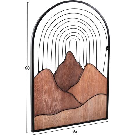 ΔΙΑΚΟΣΜΗΤΙΚΟ ΤΟΙΧΟΥ HM4220 ΔΙΑΦΟΡΕΣ ΑΠΟΧΡΩΣΕΙΣ ΞΥΛΟΥ-ΜΑΥΡΟ ΜΕΤΑΛΛΟ 60x3,5x93Υεκ.