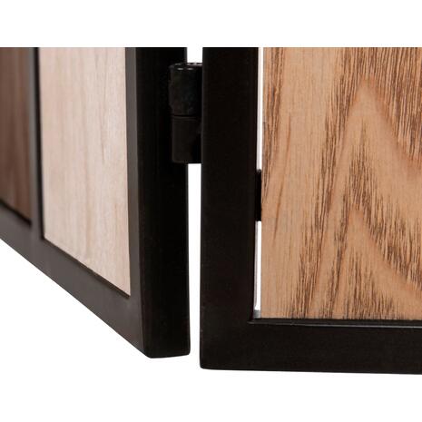 ΠΑΡΑΒΑΝ 6-ΦΥΛΛΟ ΜΟΝΗΣ ΟΨΗΣ CRYPT HM4221 MDF ΣΕ 4 ΧΡΩΜΑTA-ΜΑΥΡΟ ΜΕΤΑΛΛΟ 241x1,5x180Υεκ.