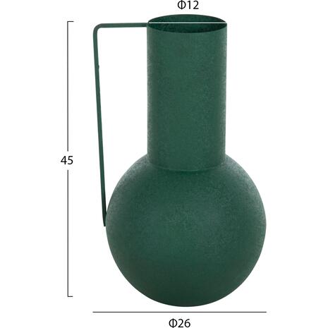 ΔΙΑΚΟΣΜΗΤΙΚΟ BAZO FLAGON HM4260.03 ΜΕΤΑΛΛΟ ΣΕ ΠΡΑΣΙΝΟ Φ26x45Υ εκ.