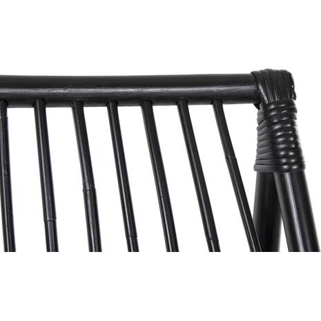 ΠΟΛΥΘΡΟΝΑ GRINN HM9815.02 ΡΑΒΔΟΙ RATTAN ΣΕ ΜΑΥΡΟ 56,5x73,5x79,5Υ εκ.--Β' ΔΙΑΛΟΓΗΣ