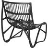 ΠΟΛΥΘΡΟΝΑ GRINN HM9815.02 ΡΑΒΔΟΙ RATTAN ΣΕ ΜΑΥΡΟ 56,5x73,5x79,5Υ εκ.