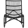 ΠΟΛΥΘΡΟΝΑ GRINN HM9815.02 ΡΑΒΔΟΙ RATTAN ΣΕ ΜΑΥΡΟ 56,5x73,5x79,5Υ εκ.