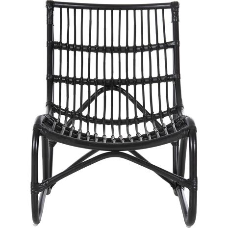 ΠΟΛΥΘΡΟΝΑ GRINN HM9815.02 ΡΑΒΔΟΙ RATTAN ΣΕ ΜΑΥΡΟ 56,5x73,5x79,5Υ εκ.