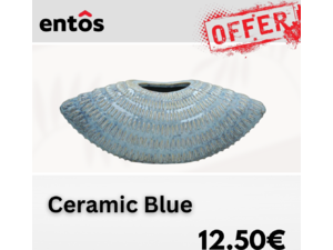 Βάζο Ceramic Blue | entos 38x12.5x15cm