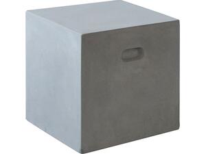 CONCRETE Cubic Σκαμπό Κήπου - Βεράντας, Cement Grey (Ε6203)