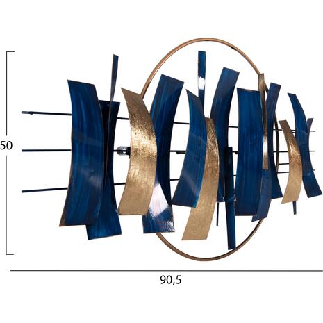 ΔΙΑΚΟΣΜΗΤΙΚΟ ΤΟΙΧΟΥ HM4205 ΜΕΤΑΛΛΟ ΣΕ ΜΠΛΕ-ΧΡΥΣΟ 90,5x50Υεκ.