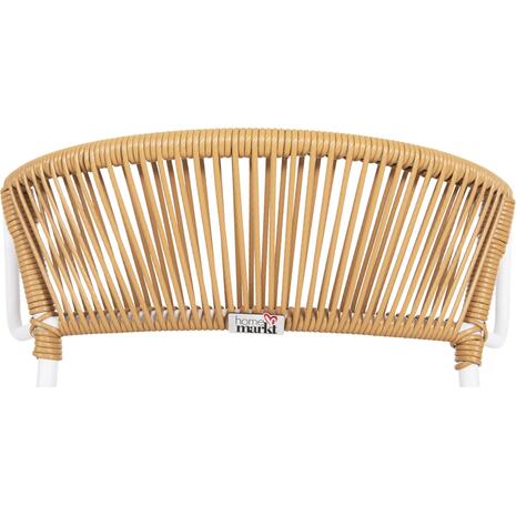 ΚΑΡΕΚΛΑ SUKI HM6053.01 ΜΕΤΑΛΛO ΛΕΥΚΟ KAI ΣΥΝΘ. RATTAN ΣΕ ΦΥΣΙΚΟ 54x62x80Υεκ