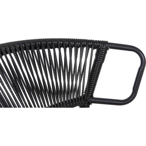 ΚΑΡΕΚΛΑ SUKI HM6053.02 ΜΕΤΑΛΛO KAI ΣΥΝΘΕΤΙΚΟ RATTAN ΣΕ ΜΑΥΡΟ 54x62x80Υεκ