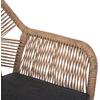 ΠΟΛΥΘΡΟΝΑ TOPIN HM6048.03 ΑΛΟΥΜΙΝΙΟ ΑΝΘΡΑΚΙ-P.E. RATTAN ΜΠΕΖ-ΜΑΞΙΛΑΡΙ ΑΝΘΡΑΚΙ