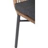 ΠΟΛΥΘΡΟΝΑ TOPIN HM6048.03 ΑΛΟΥΜΙΝΙΟ ΑΝΘΡΑΚΙ-P.E. RATTAN ΜΠΕΖ-ΜΑΞΙΛΑΡΙ ΑΝΘΡΑΚΙ