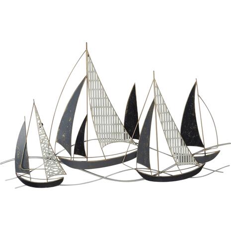 ΜΕΤΑΛΛΙΚΟ ΔΙΑΚΟΣΜΗΤΙΚΟ ΤΟΙΧΟΥ HM7160 ΑΝΘΡΑΚΙ ΛΕΥΚΟ ΧΡΥΣΟ 91x3x55Y εκ.