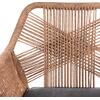 ΠΟΛΥΘΡΟΝΑ TOPIN HM6048.01 ΑΛΟΥΜΙΝΙΟ ΛΕΥΚΟ-P.E. RATTAN ΑΝΟΙΧΤΟ ΚΑΦΕ-ΜΑΞΙΛΑΡΙ ΓΚΡΙ 58x60x83Υ εκ