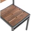 ΚΑΡΕΚΛΑ ΑΛΟΥΜΙΝΙΟΥ SAGA HM6063.02 ΣΚΟΥΡΟ ΓΚΡΙ ΜΕ POLYWOOD 46x52x86Υεκ.