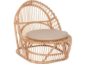 ΠΟΛΥΘΡΟΝΑ ENTROPY HM9840.01 RATTAN ΦΥΣΙΚΟ ΜΕ ΕΚΡΟΥ ΜΑΞΙΛΑΡΙ 80x97x85Υεκ.