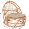 ΠΟΛΥΘΡΟΝΑ ENTROPY HM9840.01 RATTAN ΦΥΣΙΚΟ ΜΕ ΕΚΡΟΥ ΜΑΞΙΛΑΡΙ 80x97x85Υεκ.